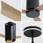 52 Inch Modern Flush Mount Ceiling Fan With Led Light And Remote Control, 3 ABS Blades Noiseless Reversible DC Motor For Patio Living Room-1459670274-1459670275
