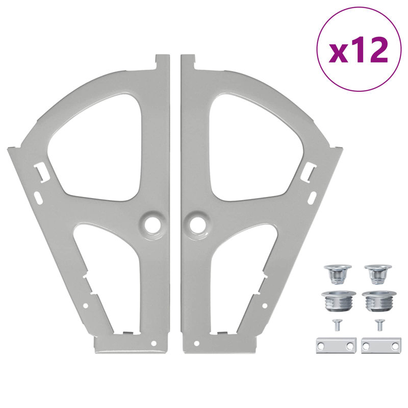 Vidaxl Flip Drawer Hinge Silver Iron Furniture Cabinet Hardware Accessory DIY