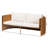 Bali & Pari Carina Natural Rattan Sofa With Cushion - Handwoven 3-Seater Couch With U-Shaped Sculptural Frame And Deep Seating For Boho, Coastal, Or Tropical Living Spaces