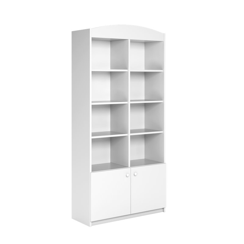 Cicero 186.20cm H X 90cm W No Subject Standard Kids Bookcase, White