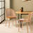 Chandi Dining Chair with PE Rattan Back & PU Leather Upholstered (Set Of 2)-597111150