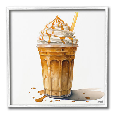 Coffee with Whipped Cream Framed Giclee Art by RB