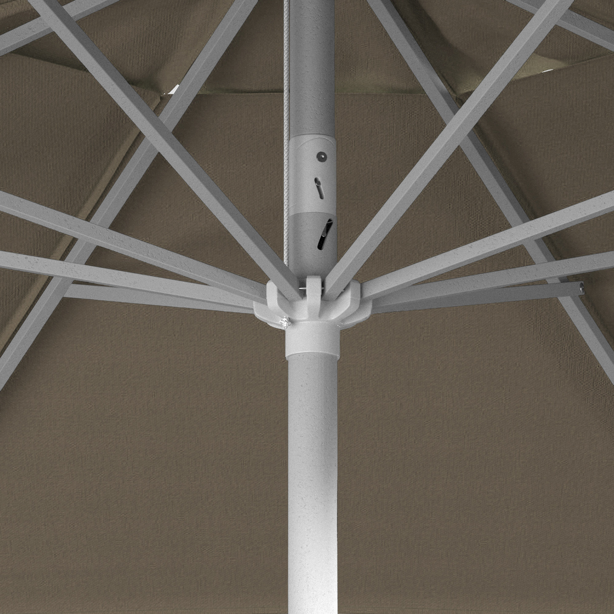 Kenne Sunbrella® Outdoor Umbrella, 90" W x 90" D, Spectrum Dove Sunbrella® Plainweave