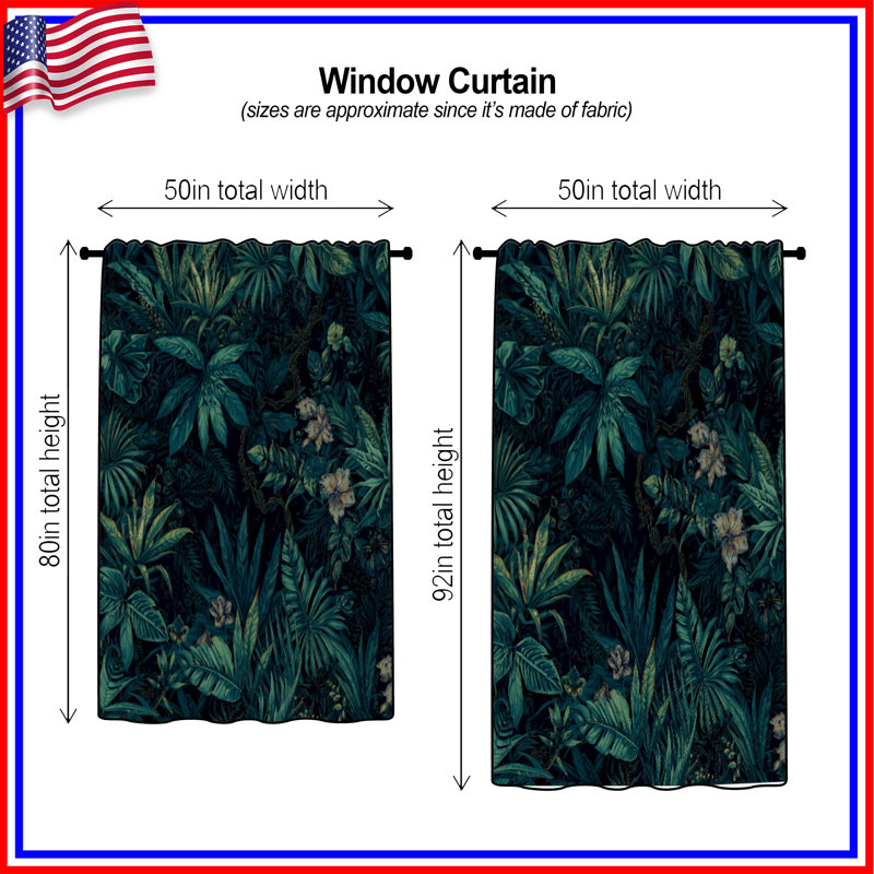 Rideaux et rideaux occultant Dense, 50" x 92" - 1 Panel, Transparent