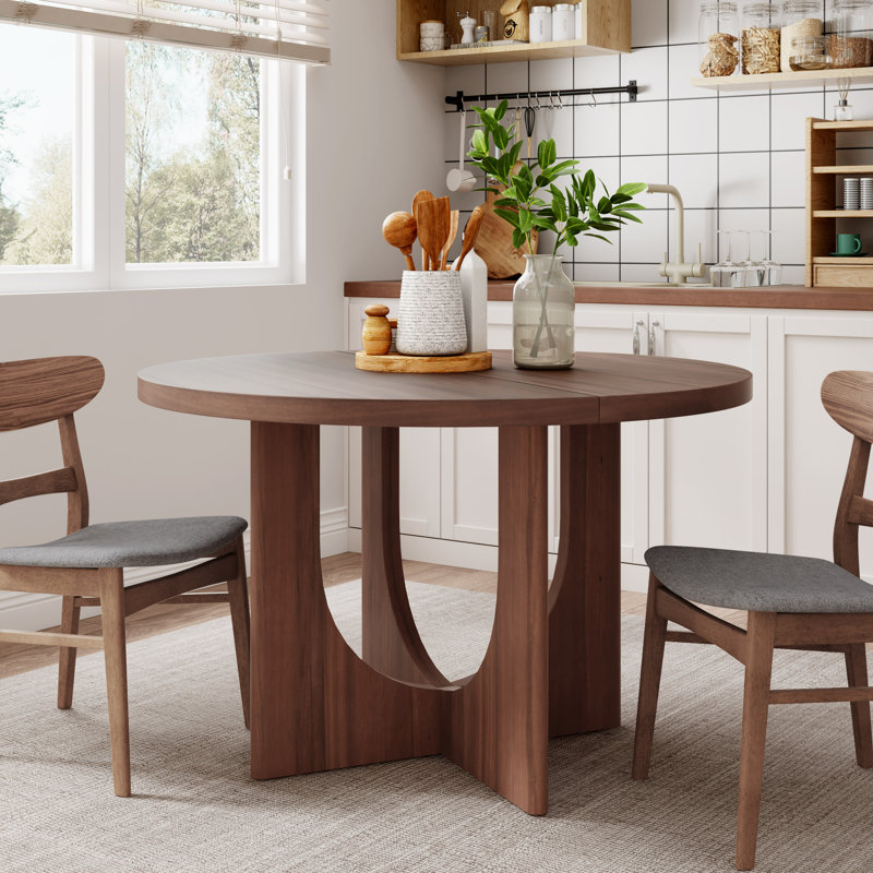 Vance 48" Round Dining Table, Walnut