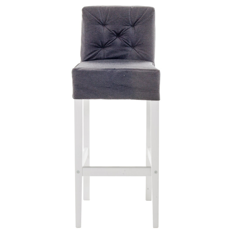 Heavenlyjoy Pine Outdoor 503.22cm Stool with Cushion, Black