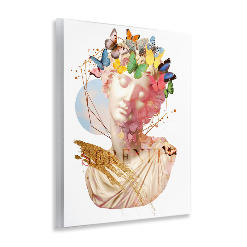 Statue Serenity Collage Plaque murale, design par Susan Arnot