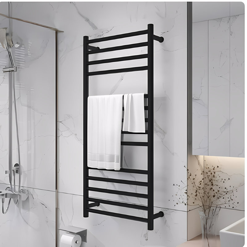 Chauffe-serviettes électrique mural noir 42 po x 24 po