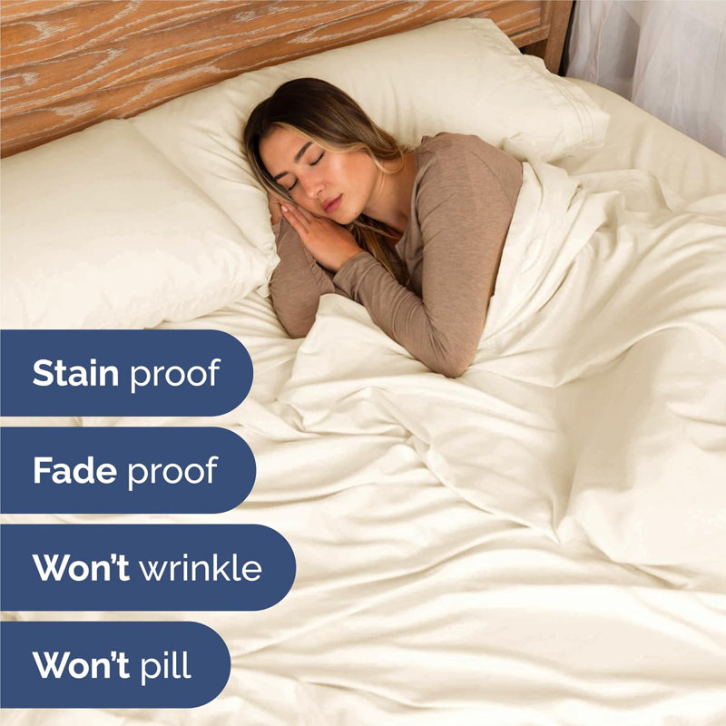 King Size 4 Piece Sheet Set