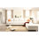 Canapé modulaire en U avec rangement et chenille de 6 po de 123 po pour le salon