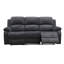 Canapé inclinable avec accoudoirs à plateau-coussin 78,5 po avec table rabattable et porte-gobelets-2004935375