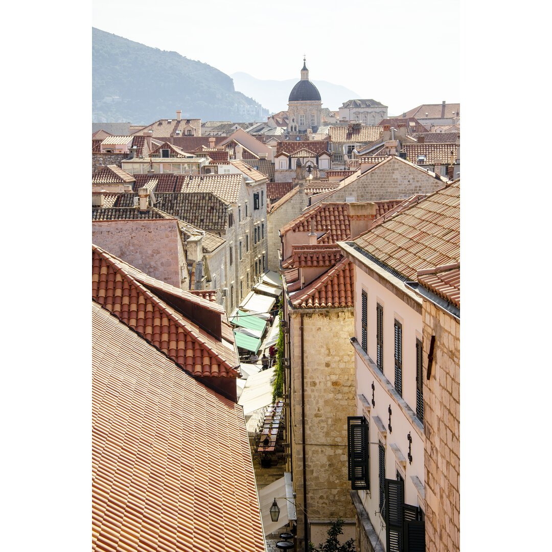 Leinwandbild Rooftops - Dubrovnik, Croatia von Laura DeNardo