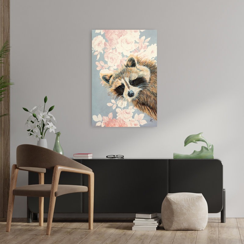 Mischievous Mac Contemporary Flower Forest Wall Art Print, 91.44cm H x 60.96cm W