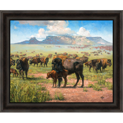 « rites of the plains », reproduction de peinture à l’acrylique encadrée