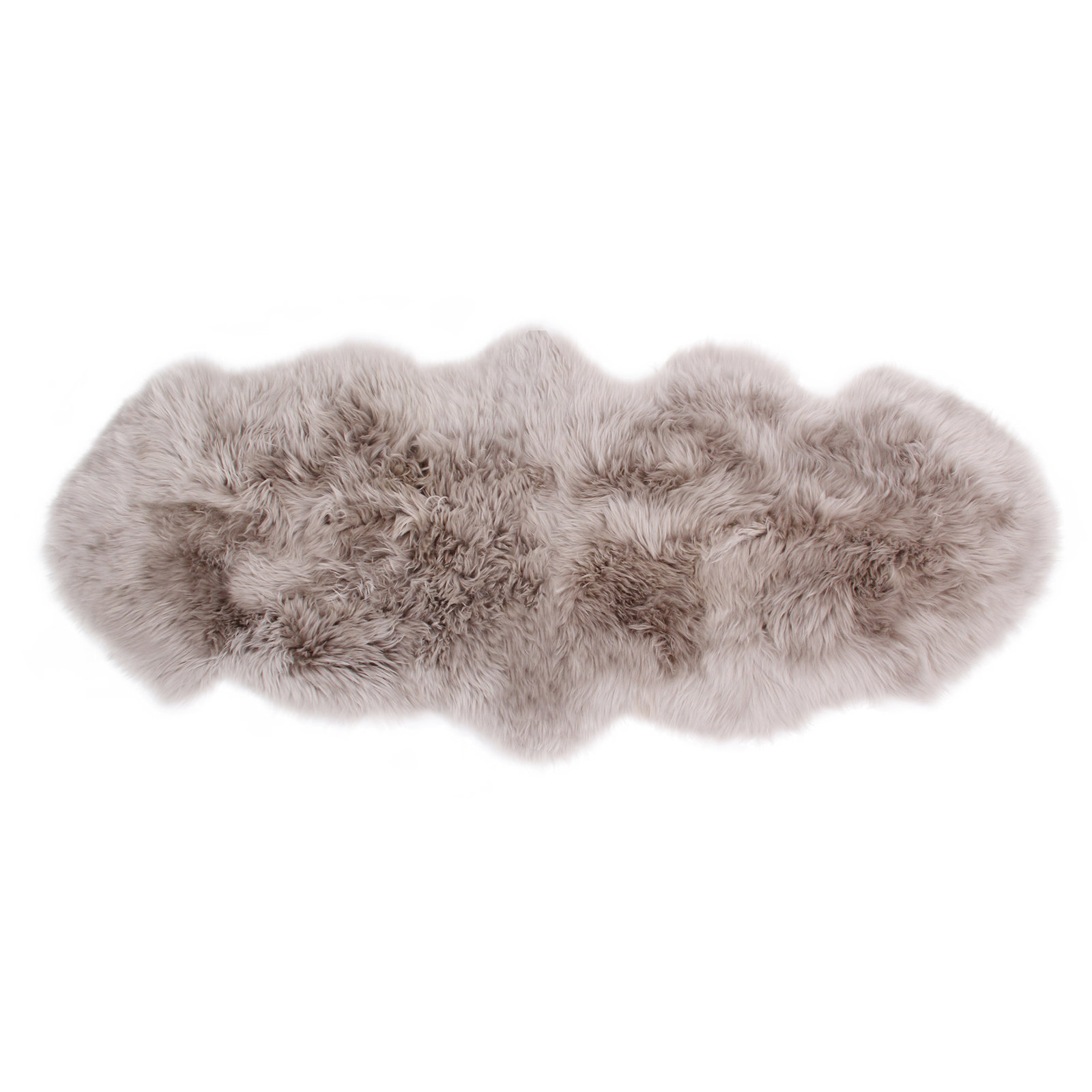 Kowal Sheepskin Chateau Gray Rug, Novelty 2' x 5'6"