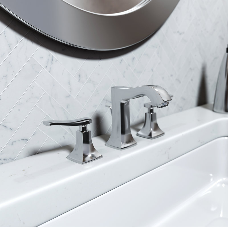 Robinet pour salle de bain à deux poignées Metris C, Chrome