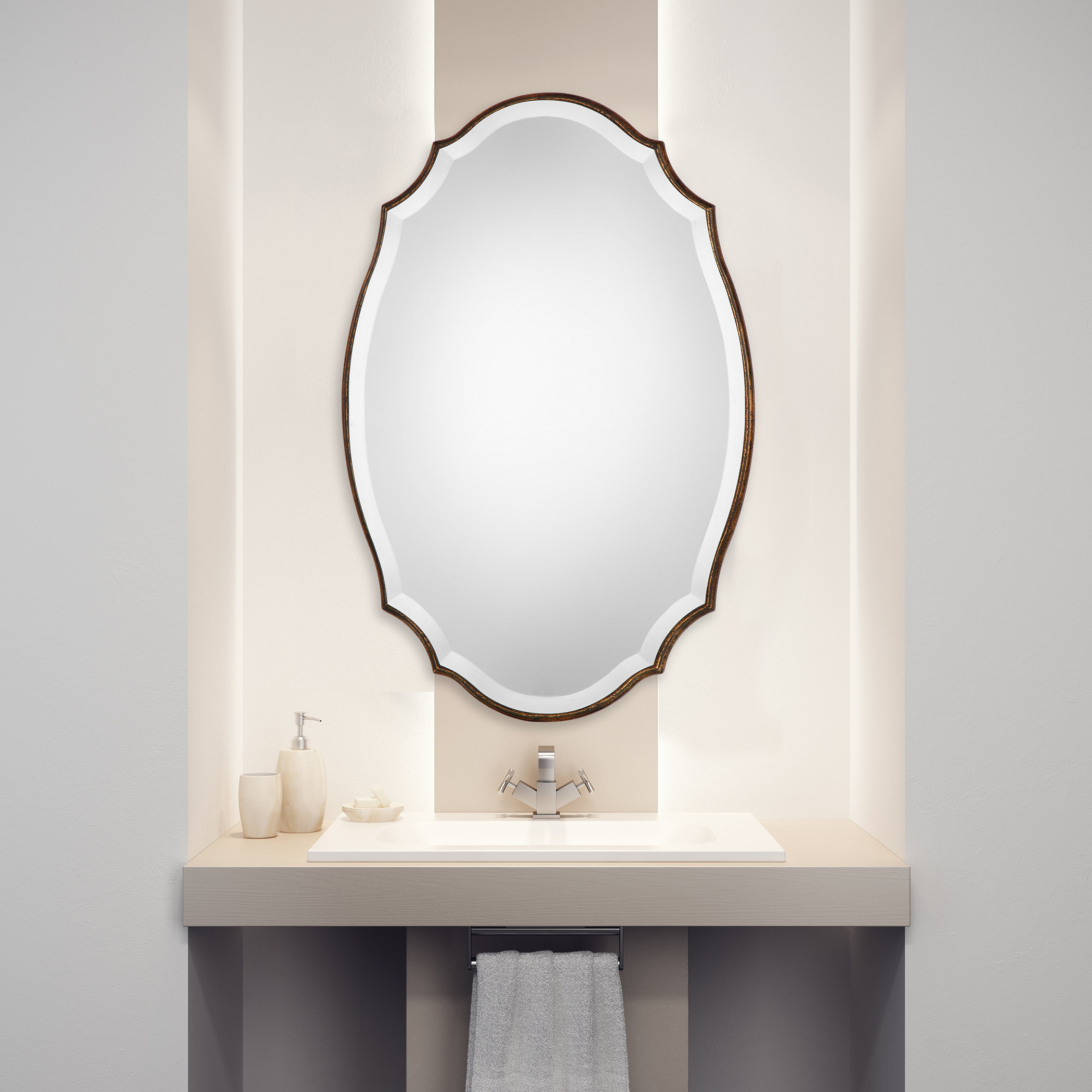 Ikumi Beveled Classic Accent Mirror