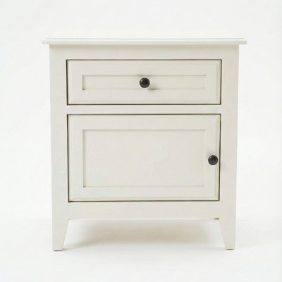 Vienna 1-Drawer Nightstand With Cabinet Storage (Left Side)