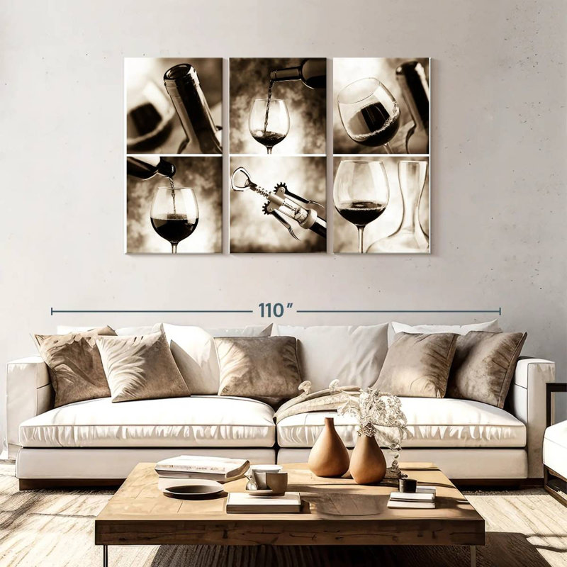 Yarlin débouchant le vin, H 48 po x l 74 po