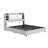 Revan Ebern Bookcase Bed Frame with 4 Storage Drawers & Hidden Storage Headboard-1101185886-1105028169