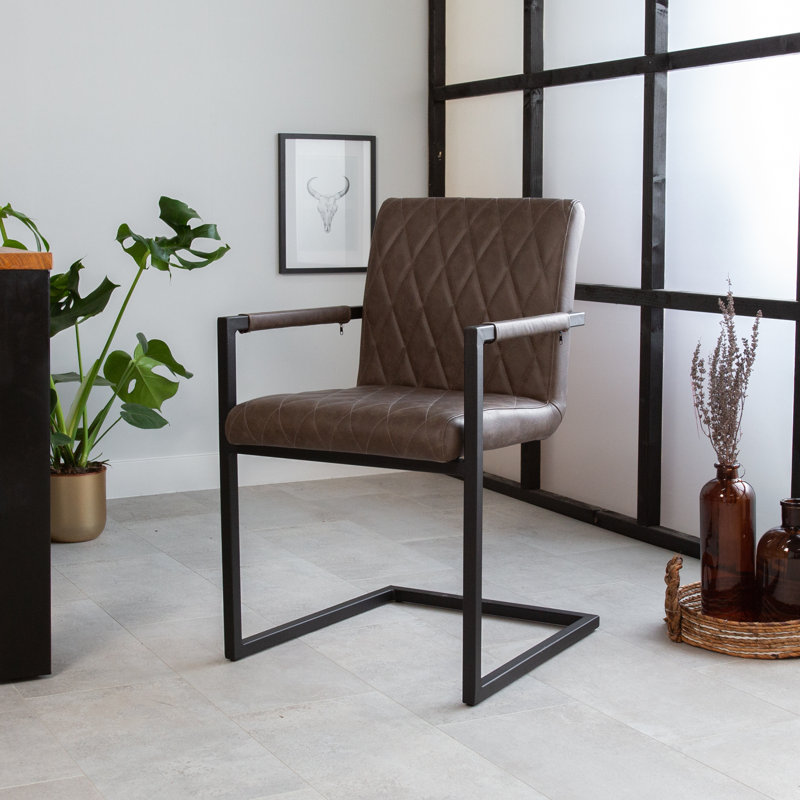 Willa 49cm H Upholstered Side Chair, Taupe
