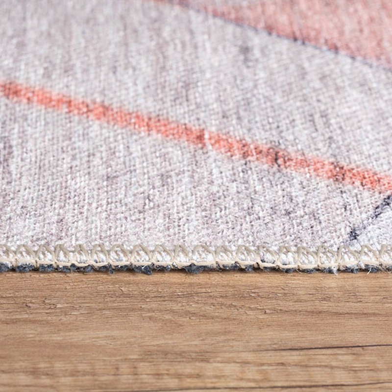 Premium Machine Washable Carpet, 4.6 x 6.2 Feet, 100% Polyester, 1850 g/m² | Pile Height: 0.2 Inches | Eco-Friendly Recycled Poly Cotton Underside | Perfect for Living Room, Bedroom, and High-Traffic Areas