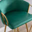 Ensemble de 2 tabourets de bar avec repose-pieds chromé et tabouret de bar simple Golden Leg-1558372644