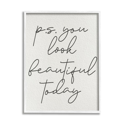 " Uplifting You Look Beautiful "
