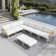 91.3'' Aluminum Outdoor Patio Sectional