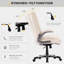 181kg Capacity  Ergonomic PU Leather Office Chair, Adjustable Lumbar Support & Flip-Up Arms-885265491