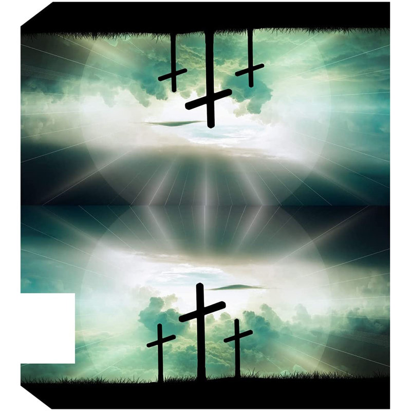 Couvercle de boîte aux lettres religieuse, H 5 po x l 20 po