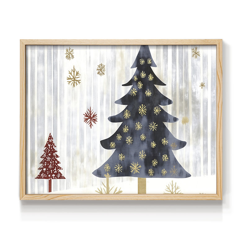 Chirstmas Art-CLXX -Framed Print - Restickable, H 8 po x l 10 po, Naturel