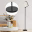 Lampe sur pied arquée avec télécommande et ampoule incluse