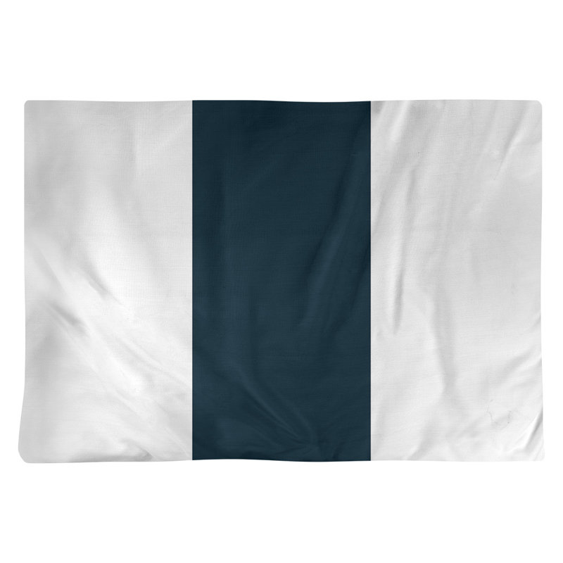 Récapitulatif 18" à rayures de football Houston, Blanc / Marine
