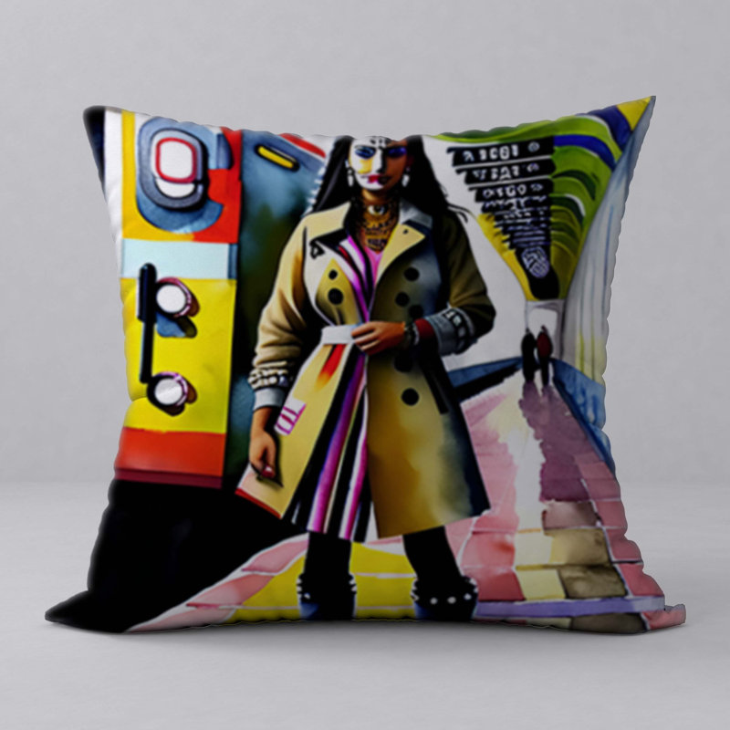 Reversible Throw Pillow