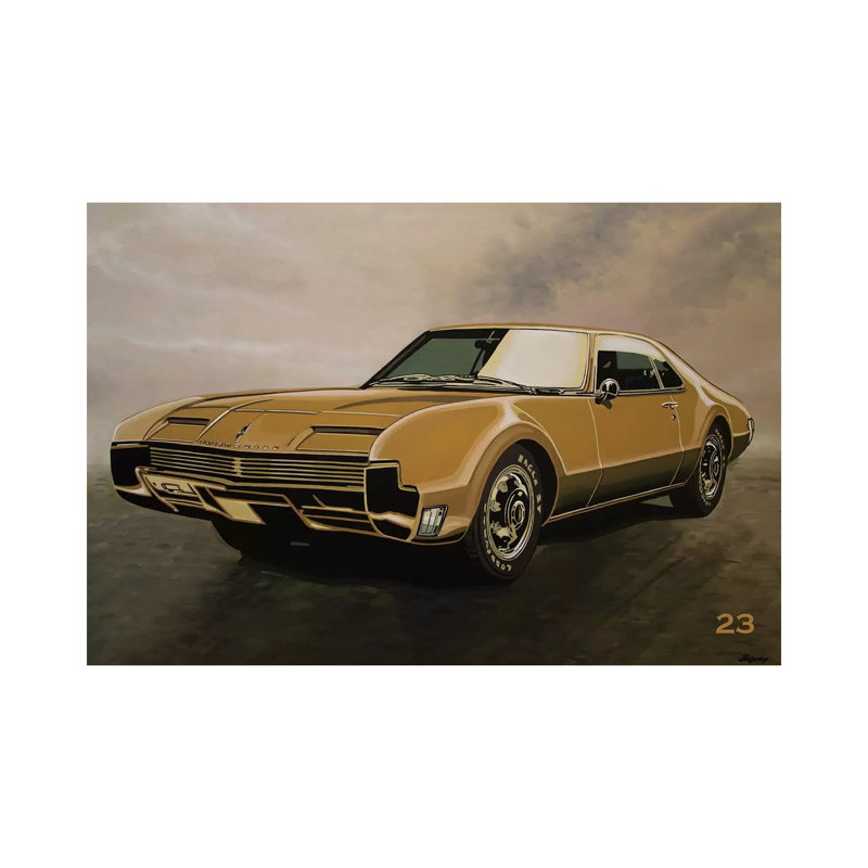 «Oldsmobile Toronado» par Paul Meijering, reproduction d'art sur toile tendue, H 26 po x l 40 po x P 1,5 po