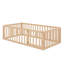 Structure de lit en bois avec clôture et porte-1199403456-1199403458