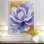 Lavande et équilibre doré des pivoines en fleurs II - art mural pivoines pour le salon