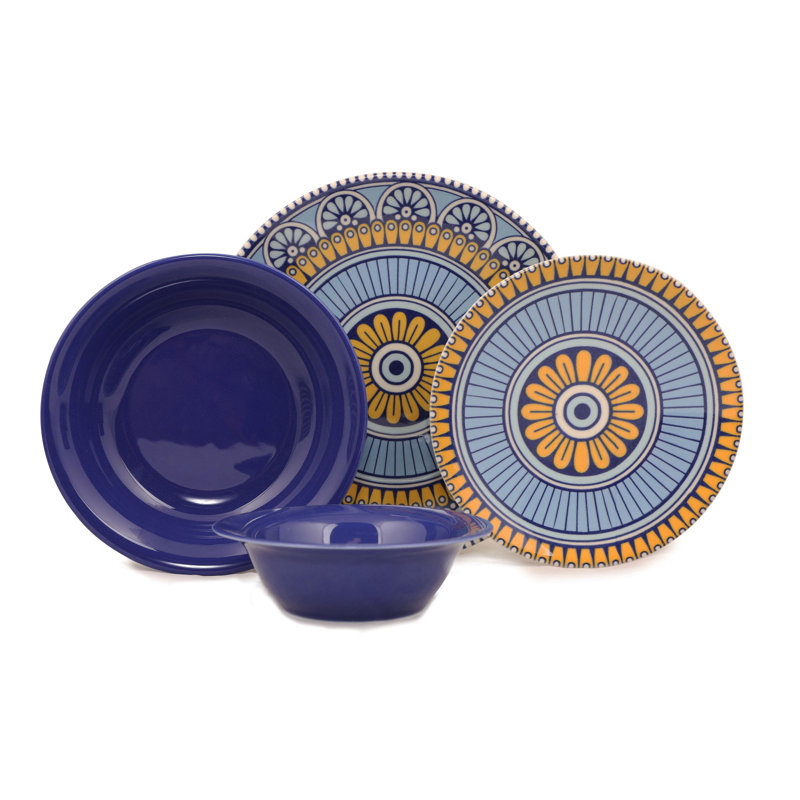 Piece Porcelain China Dinnerware Set - Service for 6