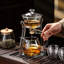 Ensemble de théière magnétique en verre