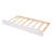 White Twin Bed With Trundle Pine Wood No Box Spring-647821999