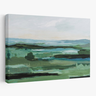 Resplendent Green - Black Blue Green Lanscape