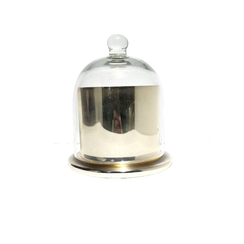 Bougeoir de table en verre Mercury, H 6 po x l 4 po x P 4 po