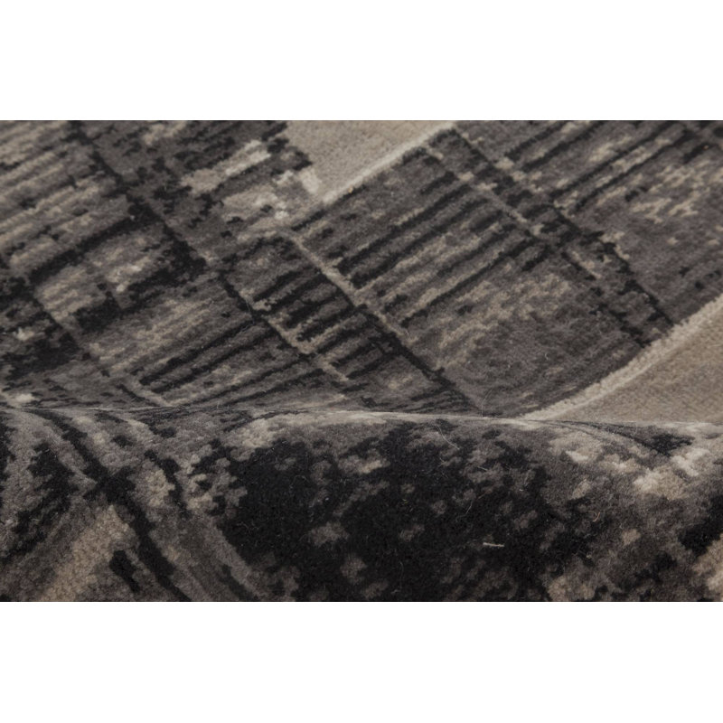 Modern One-of-a-Kind Rectangle 5'1" x 7'2" Hand Knotted Area Rug