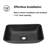 WESTINUS 13 " Glass Rectangular Bathroom Sink with Faucet-72840294