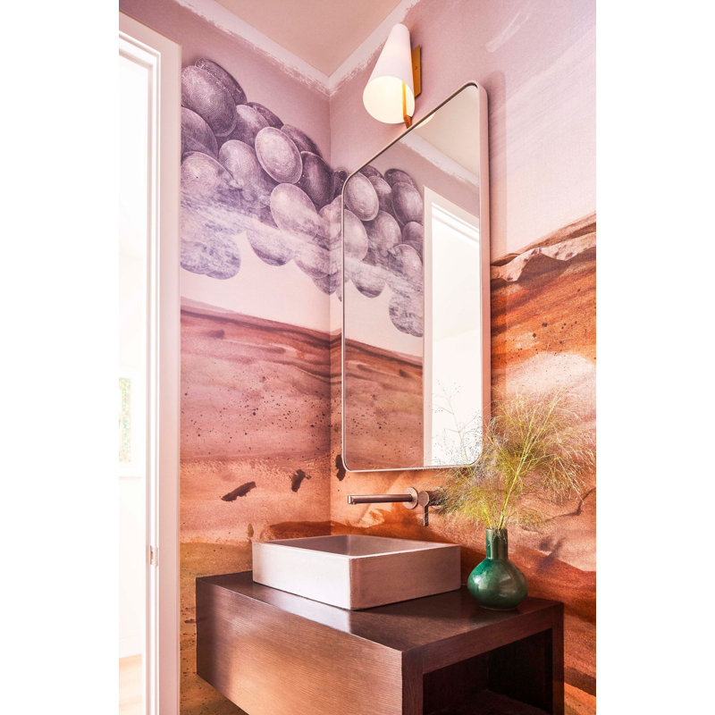 Nipomo Stone Handmade Rectangular Undermount Bathroom Sink, Sand