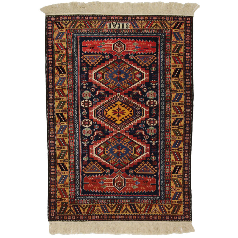 Nodine Oriental Area Rug in Blue