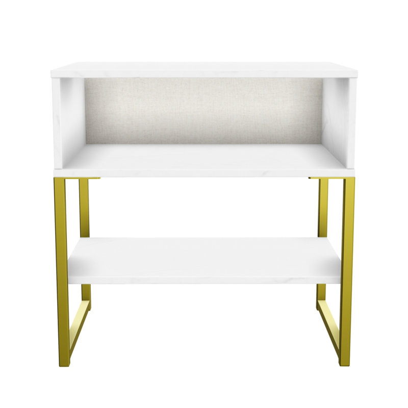 Stegmair Fully Assembled Stegmair Nightstand, Marble