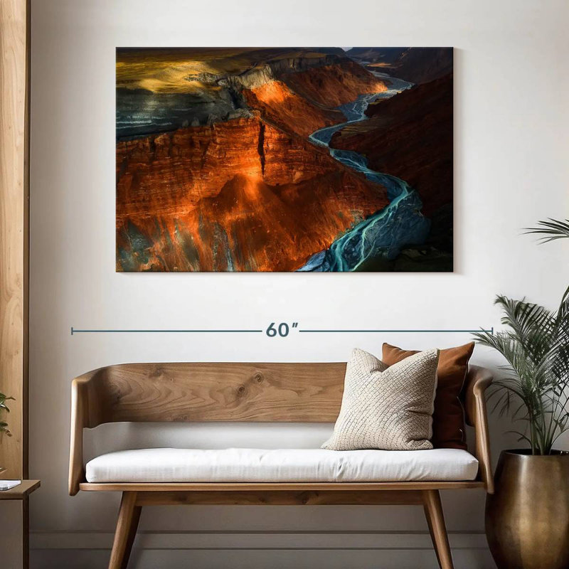 Grand Canyon d'Alvord Red Mountain, H 32 po x l 48 po