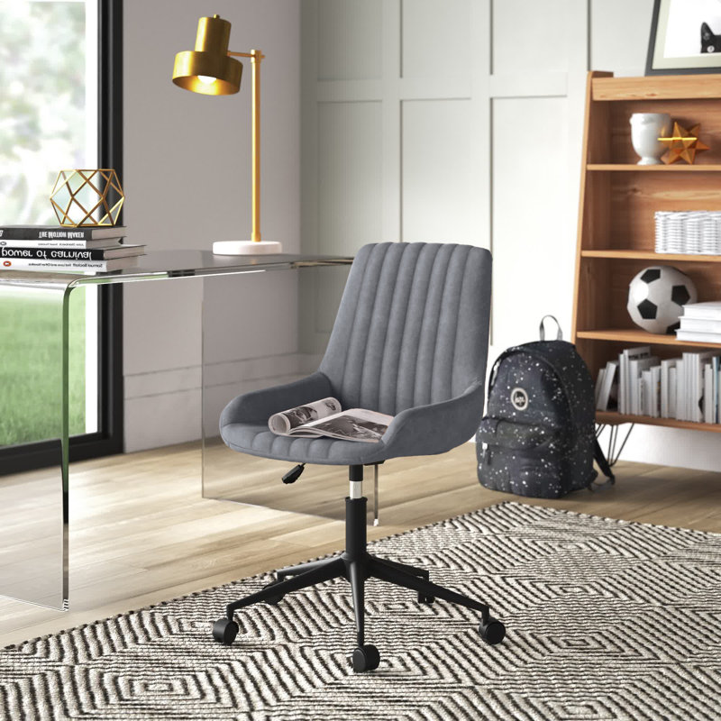 Keiva Microfiber / Microsuede Task Chair, Blue